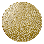 Журнальный столик с конусообразной основой и текстурной поверхностью золотого цвет Ethnic Metal варинант исполнения - 1 | Loft Concept в Липецке