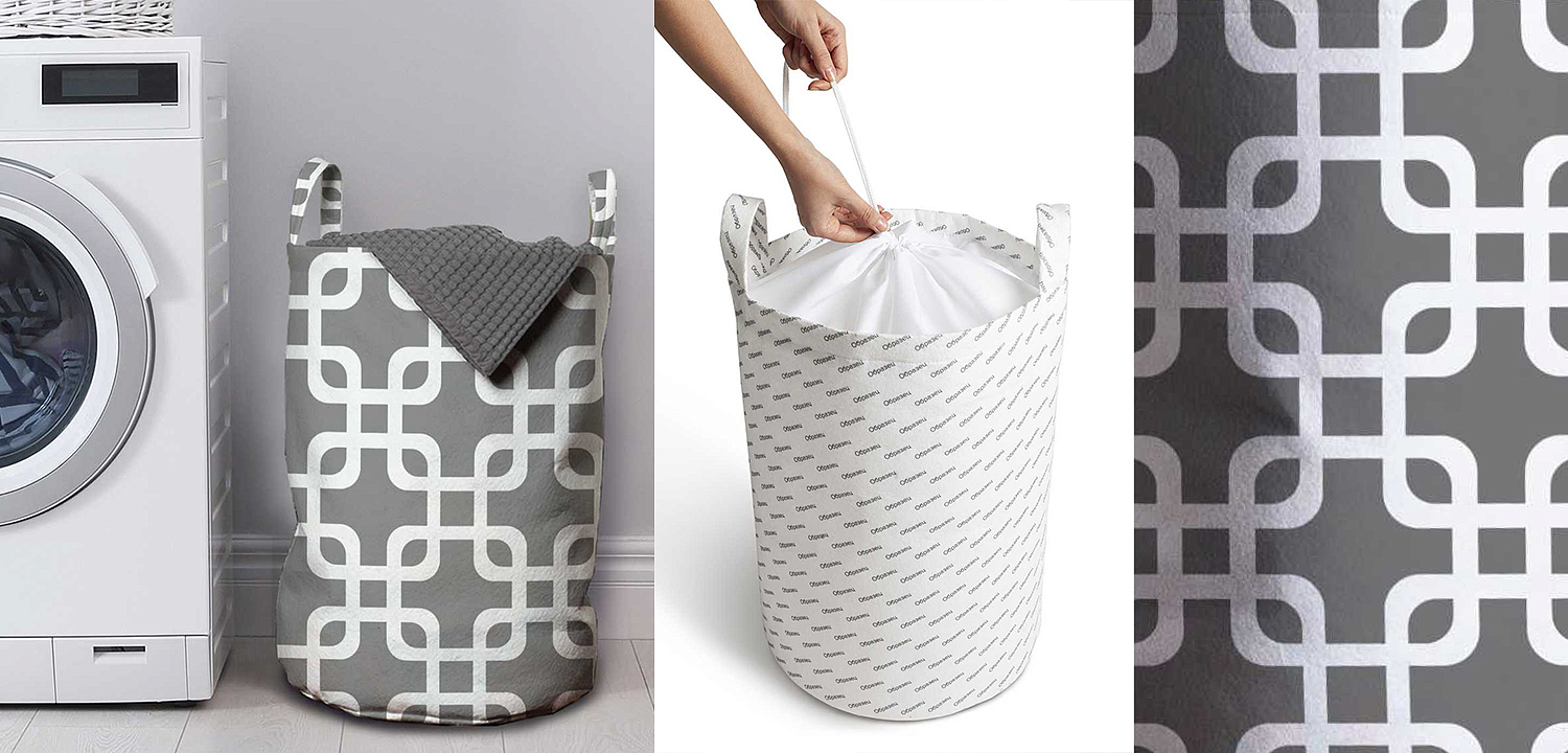 Корзина Squares on Gray Basket Корзина Squares on Gray Basket - Loft-Concept в Липецке