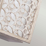 Бра прямоугольное в серебрянном цвете с ажурной решеткой Feiss варинант исполнения - 5 | Loft Concept в Липецке