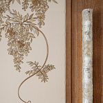 Обои с вышивкой ручной работы Deco Wisteria ﻿Midas colourway on Liso Pearl wool sateen варинант исполнения - 5 | Loft Concept в Липецке