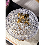 Конфетница из прозрачного рельефного стекла Eden Garden варинант исполнения - 7 | Loft Concept в Липецке