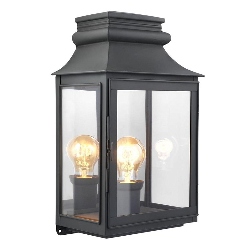 Бра Eichholtz Wall Lamp Primo L Zinc Цинк Прозрачное Стекло в Липецке | Loft Concept 