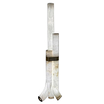 Торшер геометрический с тремя мраморными плафонами Marble Tripod варинант исполнения - 1 | Loft Concept в Липецке