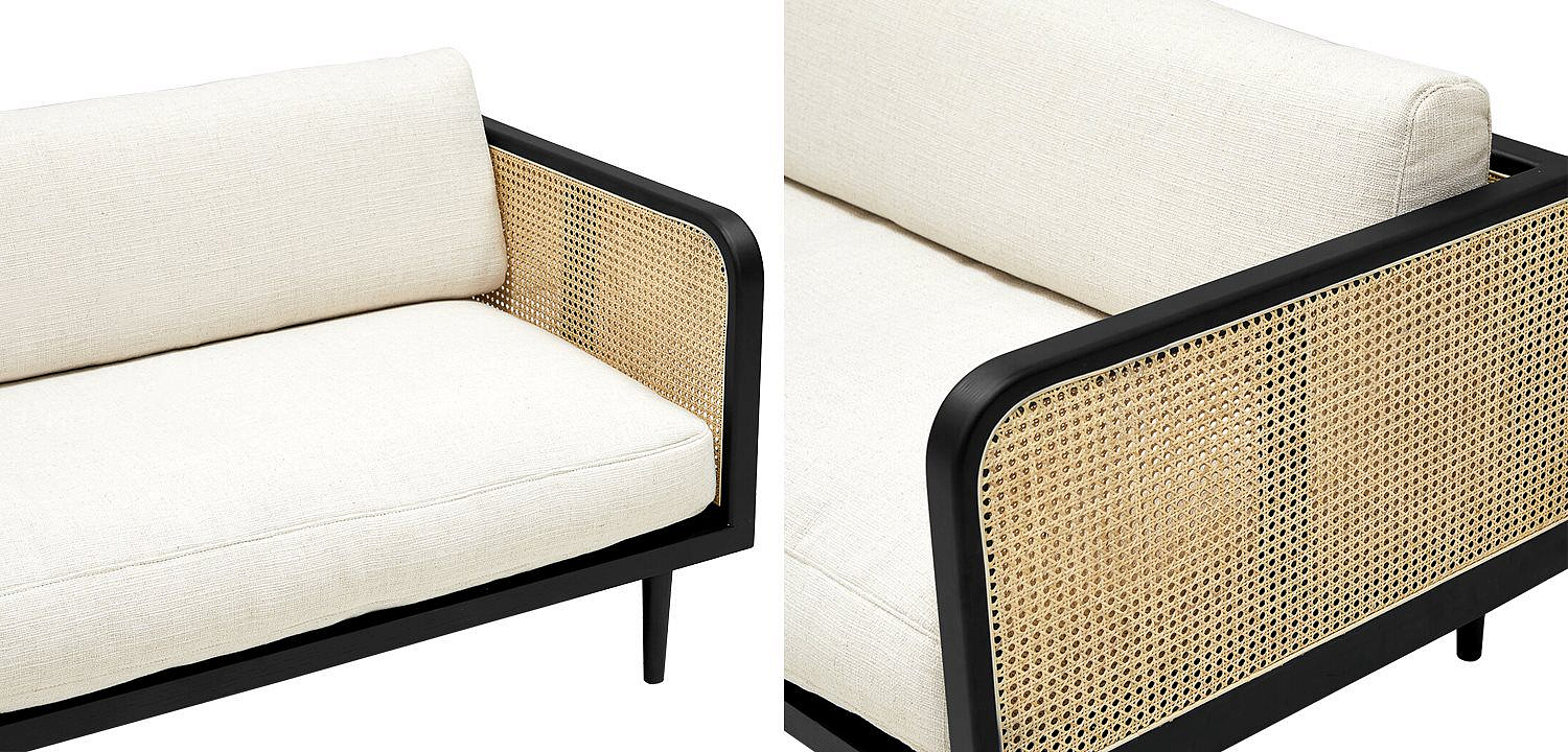 Диван Rattan Decor Sofa and Black Диван Rattan Decor Sofa and Black - Loft-Concept в Липецке
