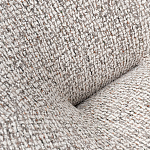 Кресло вращающееся круглой формы из серого шенилла Favorite Vacation Place варинант исполнения - 1 | Loft Concept в Липецке