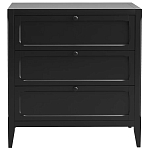 Комод с 3-мя ящиками черный Silva Black Chest of Drawers варинант исполнения - 2 | Loft Concept в Липецке