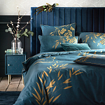 Тумба с одной дверцей Scale Ornament Blue Nightstand варинант исполнения - 4 | Loft Concept в Липецке