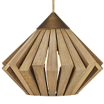 Подвесной светильник из толстых деревянных реек Wooden Slats варинант исполнения - 1 | Loft Concept в Липецке