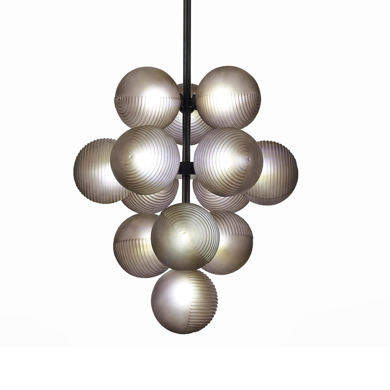 Люстра в форме виноградой грозди Inflorescence Дымчатый (Smoke) Черный в Липецке | Loft Concept 