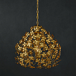 Подвесной светильник золотой с декором в виде лепестков клевера Hanging Clover варинант исполнения - 3 | Loft Concept в Липецке