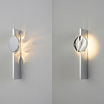 Бра с круглым зеркальным диском на прямоугольном соновании Reflection Circle Glow варинант исполнения - 3 | Loft Concept в Липецке