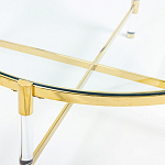 Кофейный столик со столешницей из стекла Crossy варинант исполнения - 2 | Loft Concept в Липецке