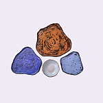 Сет из 4-х тарелок «SAPPHIRE» варинант исполнения - 2 | Loft Concept в Липецке