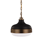 Подвесной светильник с круглым белым плафоном в индустриальном стиле Feiss варинант исполнения - 1 | Loft Concept в Липецке