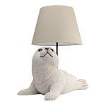 Настольная лампа в детскую Белый морской котик варинант исполнения - 2 | Loft Concept в Липецке
