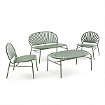 Зелёная скамья из стали Goodwin Metal Bench Green варинант исполнения - 8 | Loft Concept в Липецке