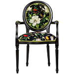 Стул с подлокотниками из натурального бука с изображением птиц и цветов Blooming Birds варинант исполнения - 1 | Loft Concept в Липецке