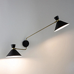 Бра с 2-мя поворотными плафонами Davy Duo Wall Lamp варинант исполнения - 6 | Loft Concept в Липецке