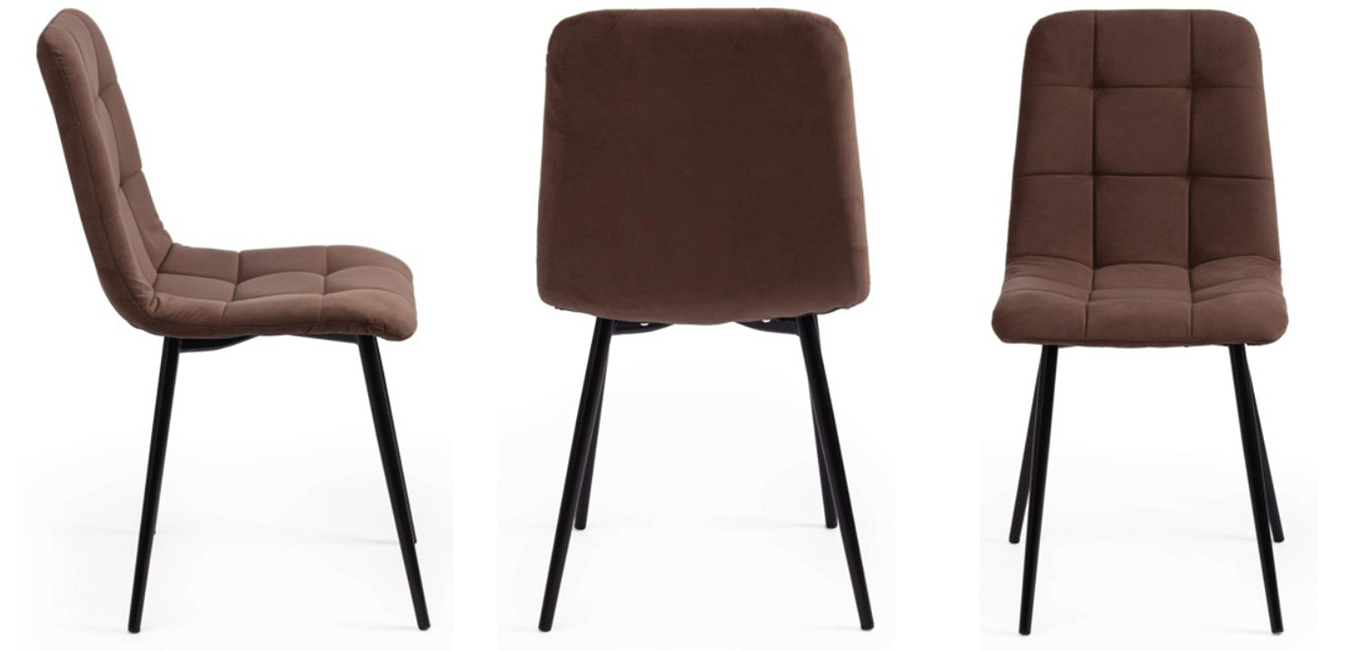Стул Nancy Velour Brown Chair Стул Nancy Velour Brown Chair - Loft-Concept в Липецке