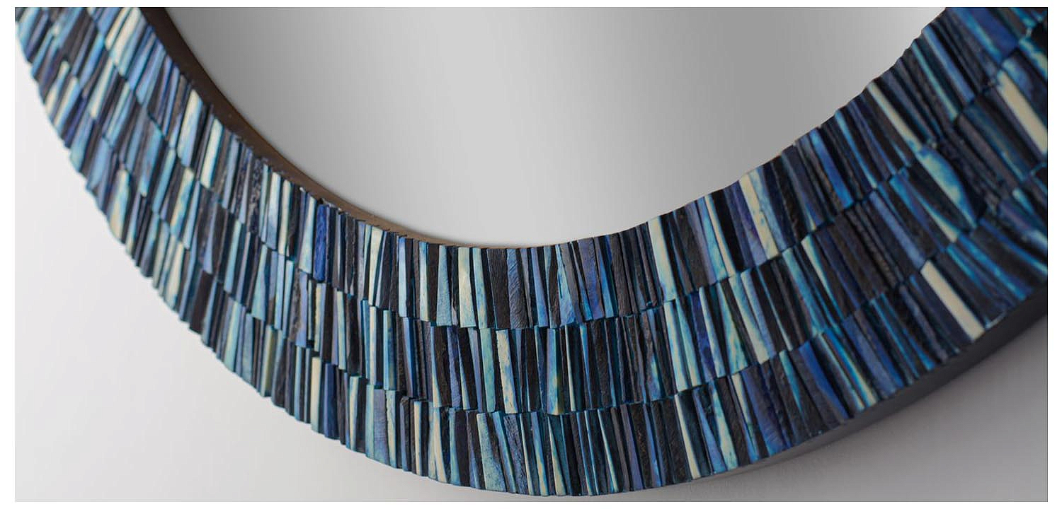 Зеркало Bone Inlay Round Mirror Зеркало Bone Inlay Round Mirror - Loft-Concept в Липецке