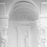 Встраиваемый в стену гипсовый светильник под покраску с колоннами и арками в античном стиле Antiquity Athena варинант исполнения - 10 | Loft Concept в Липецке