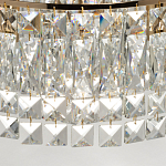 Потолочный светильник круглый с прозрачными подвесками Lunet варинант исполнения - 8 | Loft Concept в Липецке