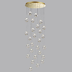 Люстра каскадня с 27-ю прозрачными шарообразными подвесами Bubbles Bocci варинант исполнения - 2 | Loft Concept в Липецке