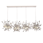 Люстра подвесная из четырех частей с металлическими круглыми элементами Terzani Argent варинант исполнения - 4 | Loft Concept в Липецке