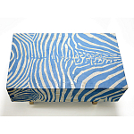 Кофейный стол Kenya Coffee Table Bone Inlay ZEBRA blue варинант исполнения - 1 | Loft Concept в Липецке