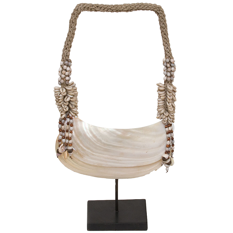 Этническое украшение пояс из ракушек на подставке Aboriginal Pearl Shell Belt Бежевый Перламутровый Черный Этническое украшение пояс из ракушек на подставке Aboriginal Pearl Shell Belt Бежевый Перламутровый Черный в Липецке | Loft Concept