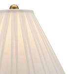 Настольная лампа с фактурным конусовидным абажуром и кожаным каркасом Malifis варинант исполнения - 2 | Loft Concept в Липецке