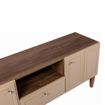 ТВ-тумба бежевая из массива бука с 2-мя дверками и ящиком Wenge Light варинант исполнения - 2 | Loft Concept в Липецке