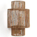 Бра с плетенным из джута плафоном Jutti H30 см варинант исполнения - 1 | Loft Concept в Липецке