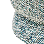 Дизайнерское мягкое кресло без подлокотников в голубой пестрой обивке Roux Armchair варинант исполнения - 5 | Loft Concept в Липецке