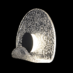 Бра из текстурированного прозрачного стекла с изогнутым краем Textured Glass  варинант исполнения - 1 | Loft Concept в Липецке