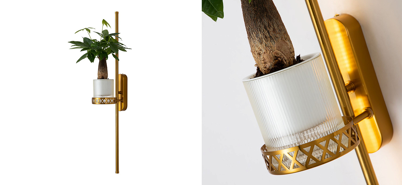 Бра с подставкой для кашпо Plants and Lamps 12 W Бра с подставкой для кашпо Plants and Lamps 12 W - Loft-Concept в Липецке