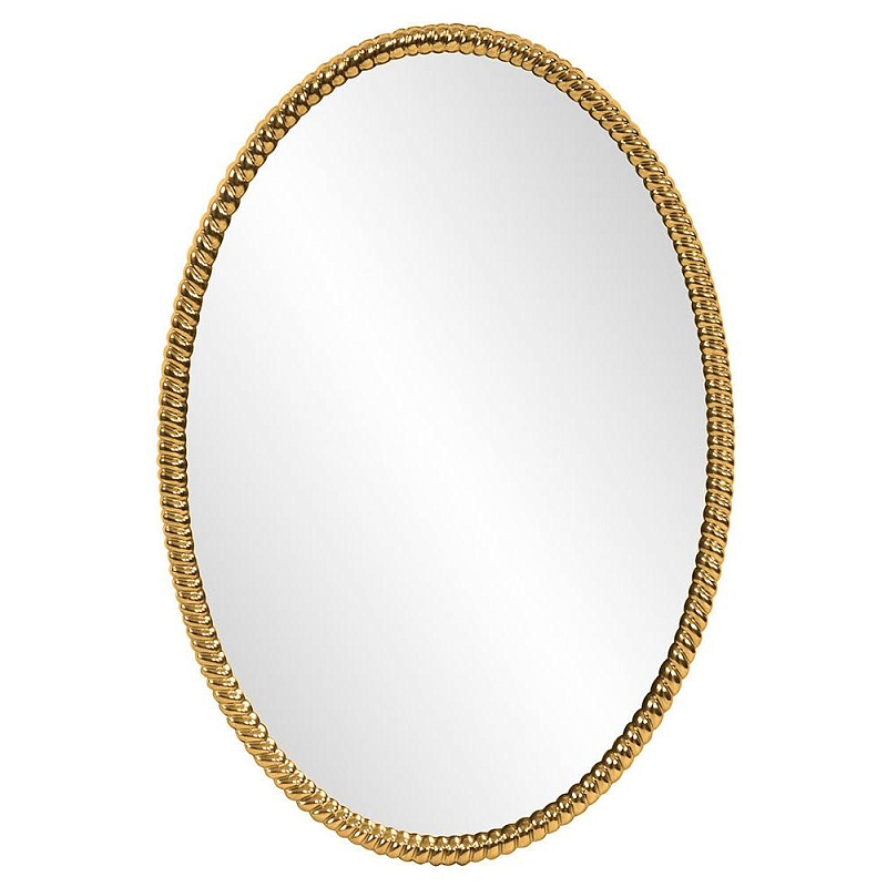 Зеркало овальное в веревочной раме Rope Mirror Зеркало Золотой Серебряный в Липецке | Loft Concept 