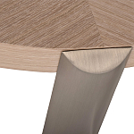 Столик журнальный с низкой круглой столешницей Wood Grain варинант исполнения - 2 | Loft Concept в Липецке