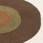 Ковер круглый из хлопка с контрастным узором Bullseye 150 варинант исполнения - 3 | Loft Concept в Липецке