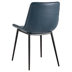 Стул с обивкой из экокожи темно-синего цвета RHOMBUSES UPHOLSTERY варинант исполнения - 4 | Loft Concept в Липецке