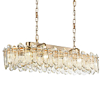 Люстра подвесная овальная с хрустальными овальными подвесками Harmonica варинант исполнения - 1 | Loft Concept в Липецке