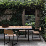 Дизайнерский стул с каркасом из металла с плетеными сиденьем и спинкой GREEN POINT Chair варинант исполнения - 9 | Loft Concept в Липецке