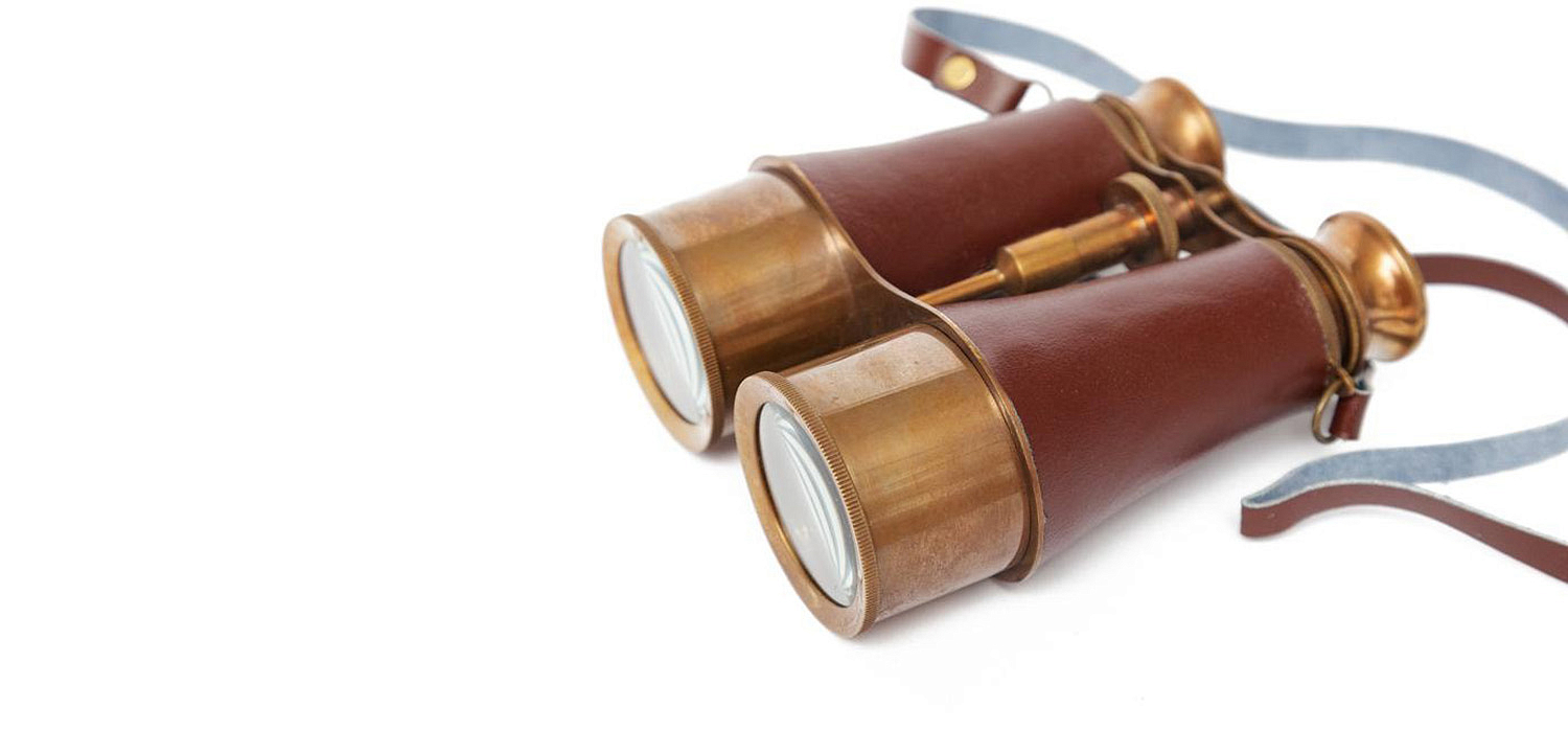 Винтажный бинокль в подарочной коробке Victorian Era Brass Binoculars - Loft-Concept в Липецке