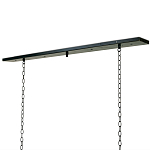 Люстра прямоугольная с 4-мя прозрачными цилиндрическими плафонами  Stamped Cylinders варинант исполнения - 2 | Loft Concept в Липецке