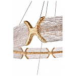 Люстра кольцевая с текстурным природным рисунком IceFlame варинант исполнения - 4 | Loft Concept в Липецке