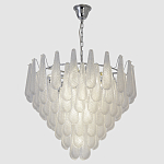 Люстра с подвесками из рифленного стекла в форме капель Textured Glass Chandelier варинант исполнения - 11 | Loft Concept в Липецке