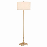 Торшер с абажуром в форме цилиндра на золотистом каркасе Floor lamp Amanda варинант исполнения - 2 | Loft Concept в Липецке