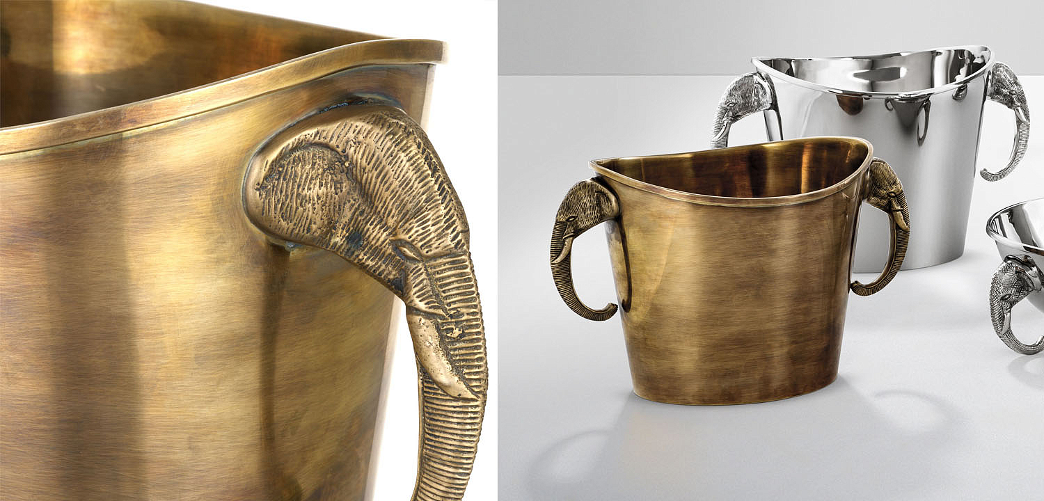 Ведерко для льда Eichholtz WINE COOLER MAHARAJA brass Ведерко для льда Eichholtz WINE COOLER MAHARAJA brass - Loft-Concept в Липецке