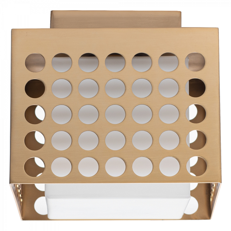 PRECISION Small Flush Mount Латунь Прозрачный белый PRECISION Small Flush Mount Латунь Прозрачный белый в Липецке | Loft Concept