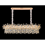 Люстра с декоративными элементами в виде крупных хрустальных цветов Palace Gardens варинант исполнения - 4 | Loft Concept в Липецке